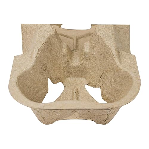 Miniatura 5 de Karat C5001 Fibra Moldeada 2 Portavasos para 8oz a 24 oz Tazas (Paquete de 600)