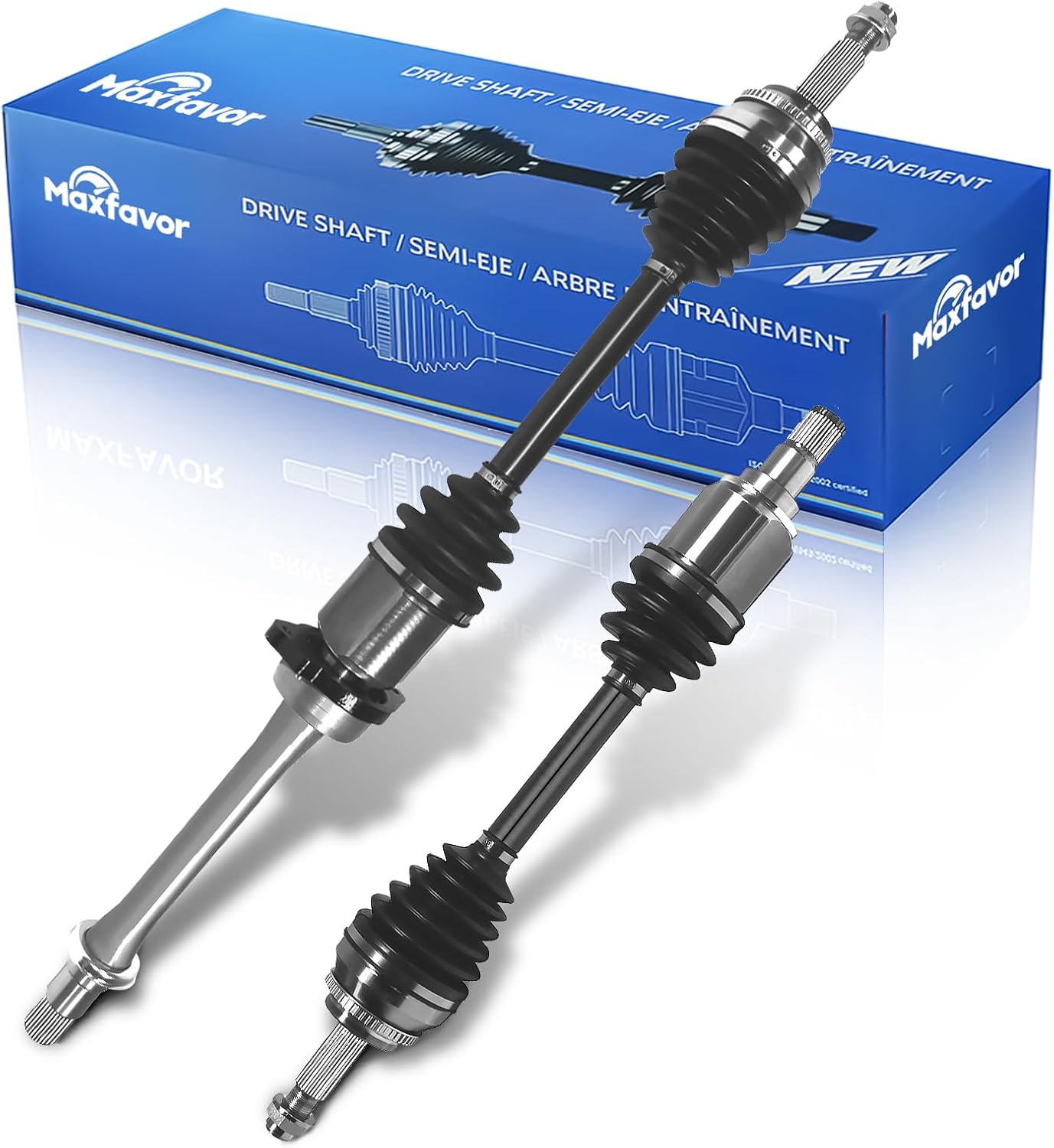 Maxfavor CV Axle Front fit for 2001 2002 2003 2004 2005 Toyota RAV4 CV Axle, 2.0L 2.4L L4, CV Axle Shaft Assembly Front Passenger Driver Side Only FWD