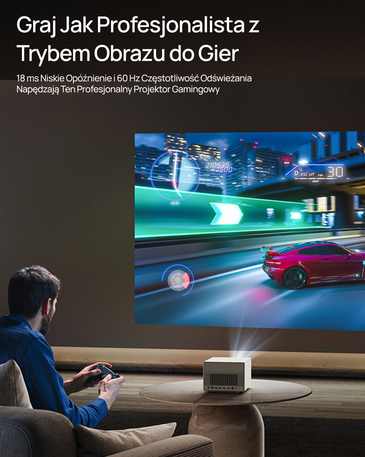 XGIMI Horizon Ultra Projektor 4K Dolby Vision, Dual Light, 2300 lumenów ISO, Android TV 11, Harman Kardon, Zoom optyczny | Dolby Vision, HDR10+, Harman Kardon, Zoom optyczny, ISA 3.0. Kino domowe do salonu, sypialni, biura