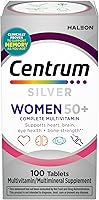 Vista 19 de Centrum Silver - Multivitamínico para mujeres 50 Plus, suplemento multivitamínico/multimineral con vitamina D3, vitaminas B, ingredientes sin OMG