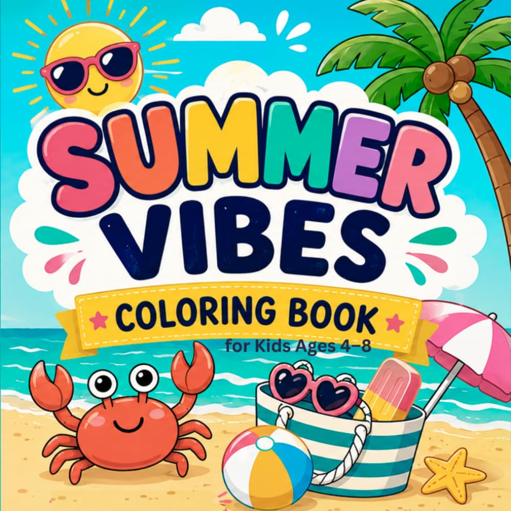 SUMMER VIBES: COLORING BOOK