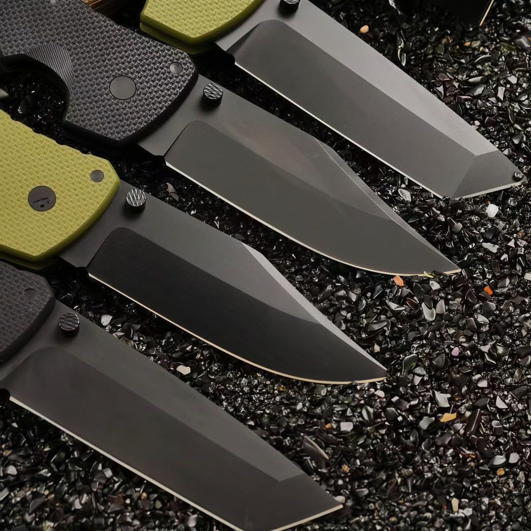 Generisch Klappmesser mit S35VN-Stahl und G10-Griff,Grün - Spitze