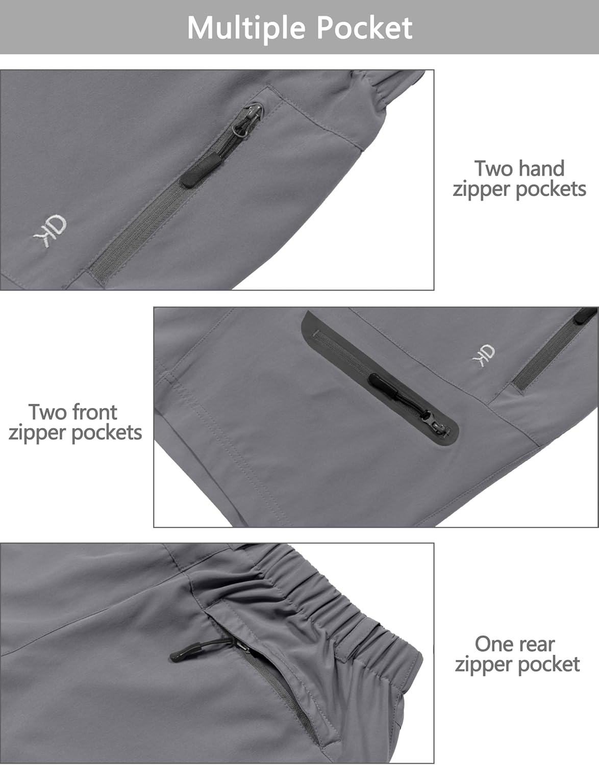 Little Donkey Andy Women's Stretch Quick Dry Cargo Shorts for Hiking Travel - Image 4