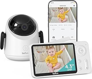 BOIFUN Babyphone Caméra avec Application Telephone 1080P 4.3