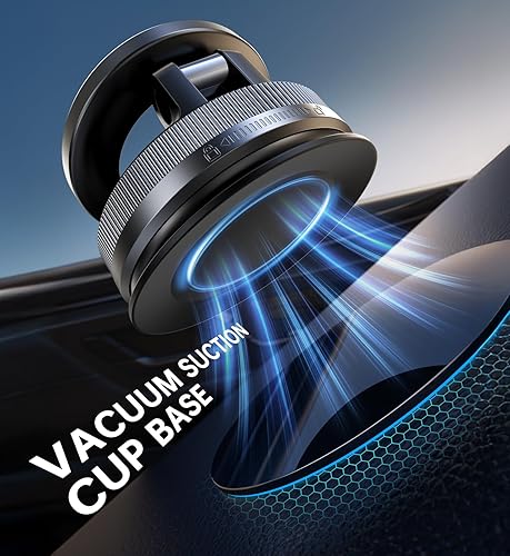 Miniatura 3 de Coolpow Soporte magnético para teléfono de automóvil al vacío potencia magnética más fuerte para montaje de automóvil Magsafe Succión más