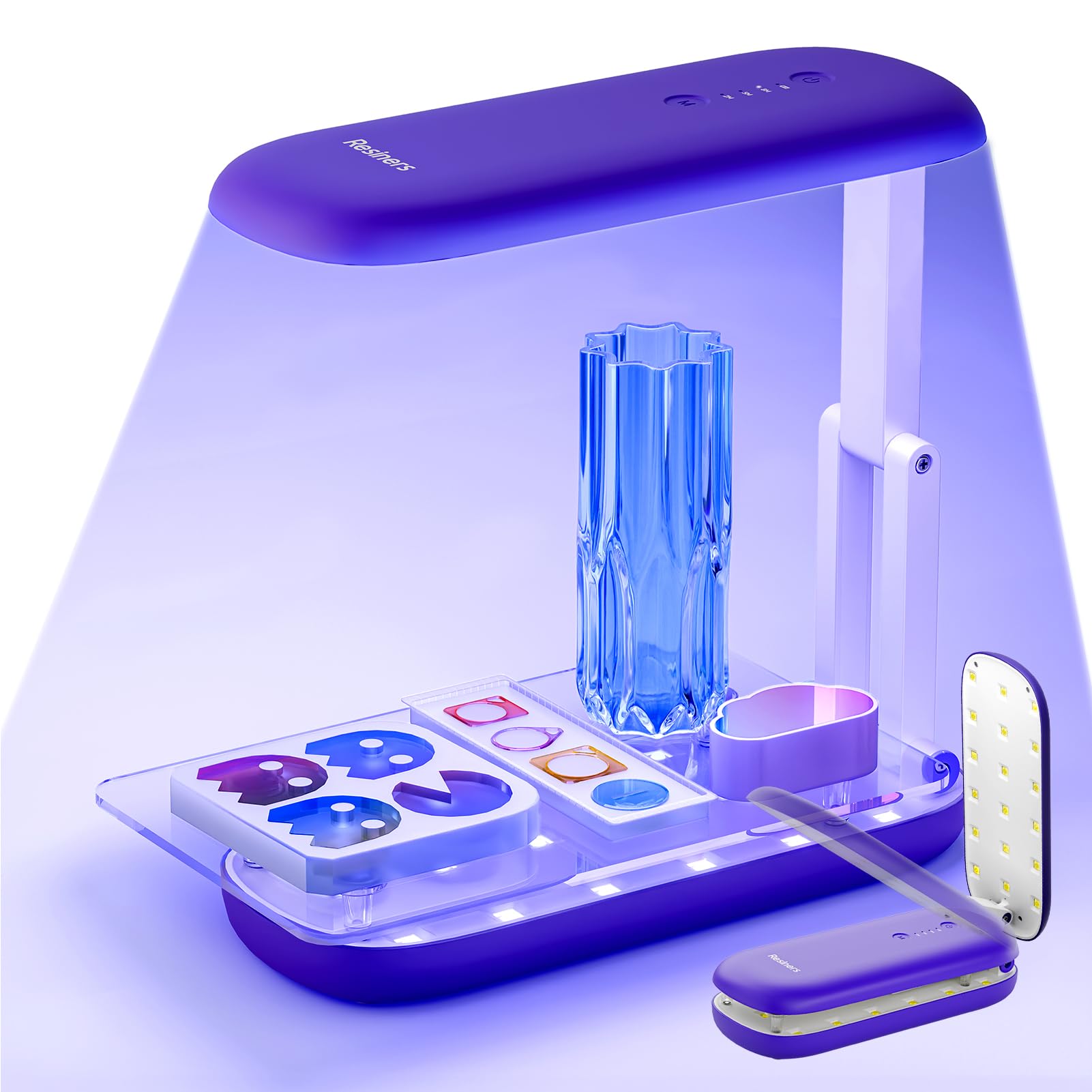 Amazon.com: Resiners Double-Sided UV Resin Light, UV Light for