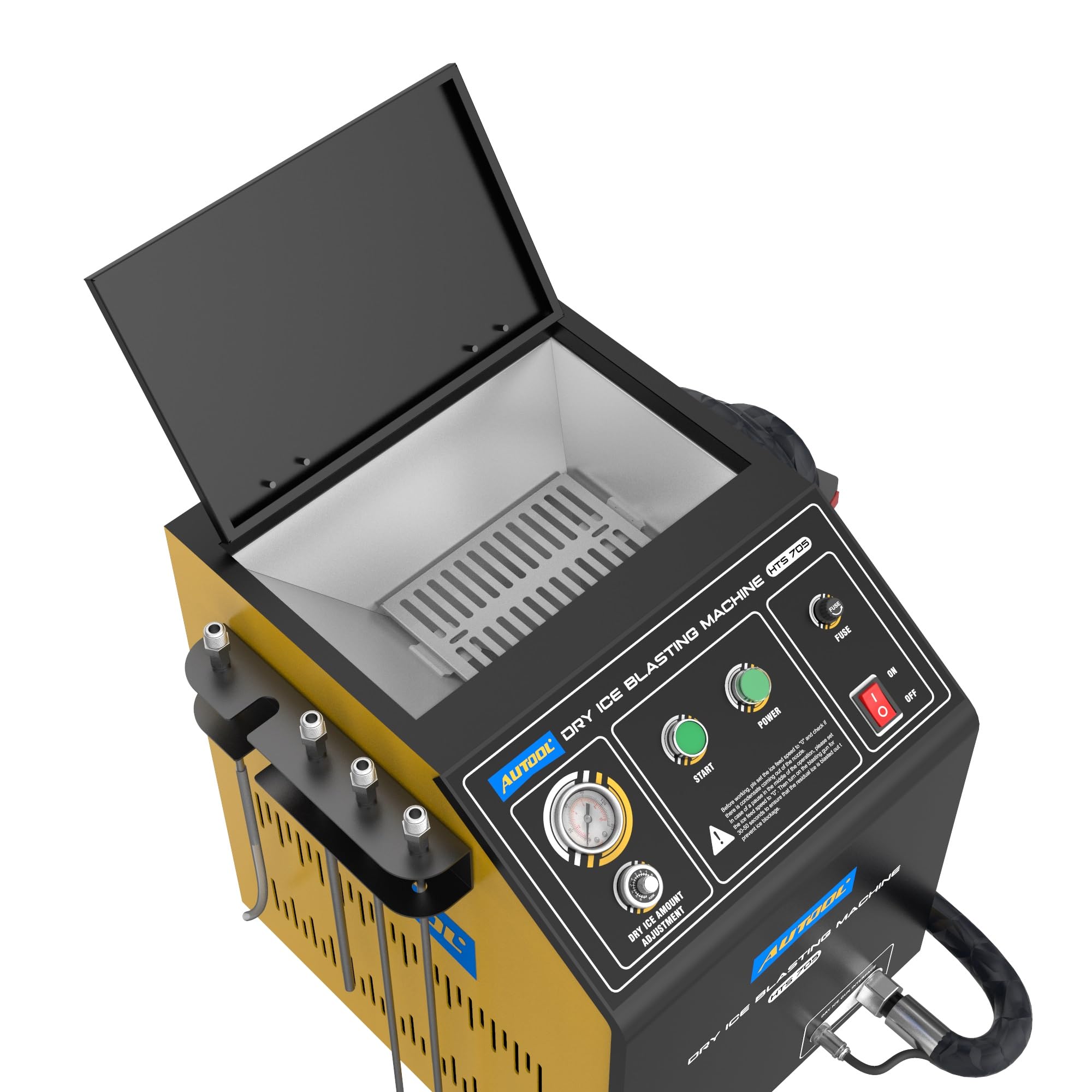 AUTOOL Trockeneis Strahlmaschine, Reinigung von Trockeneisstrahlern, Trockeneis Strahlreiniger, Trockeneis Reinigungsmaschine Blaster, Trockeneis-Reinigungsmaschine für Autos AC220V