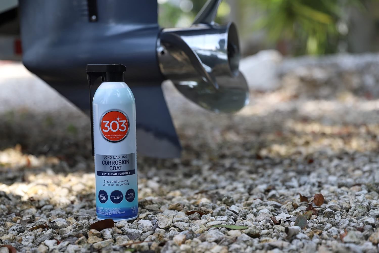 303 Marine Long Lasting Corrosion Coat - Dry, Clear Formula - Stops And Prevents Corrosion On Contact - Electronic Safe - Water And Salt Resistant, 15 fl. oz. (30396) : Sports & Outdoors