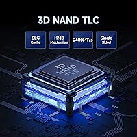 Vista 4 de Fanxiang S880 NVMe SSD 4TB, PCIe 4.0 M.2 2280 SSD para juegos, 3D NAND TLC, velocidades de lectura secuencial de hasta 7300MB/s, caché SLC dinámico
