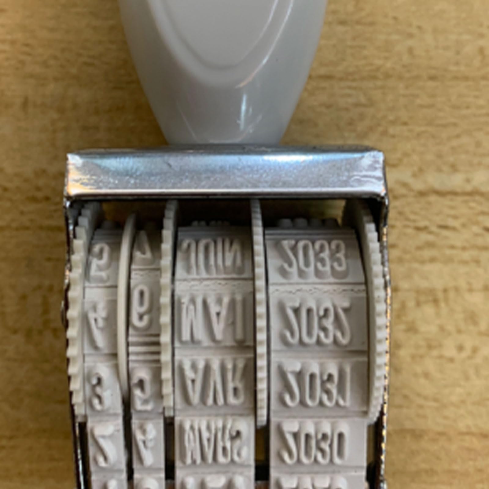 Tampon De Date Anglais/espagnol/français - Chiffres Réglables