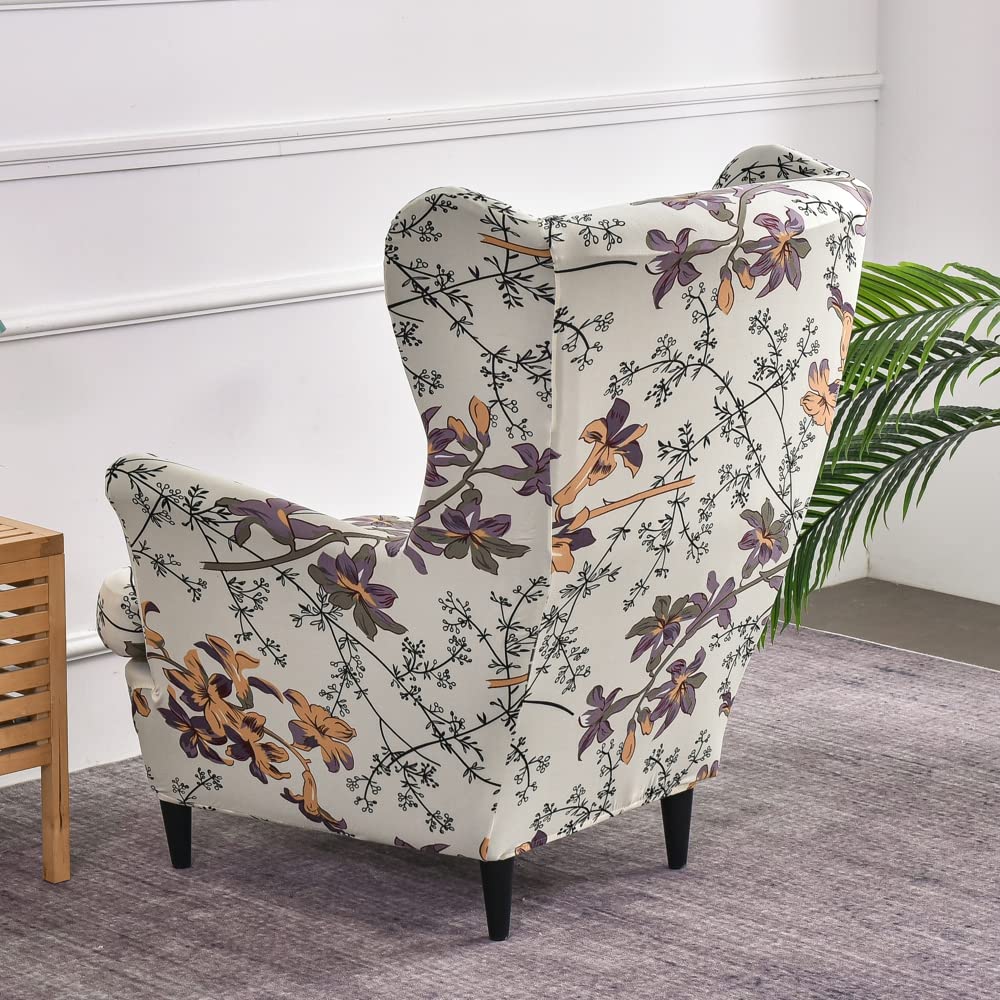 Highdi 2-Pezzi Copripoltrona Con Orecchie Elasticizzato, Tinta