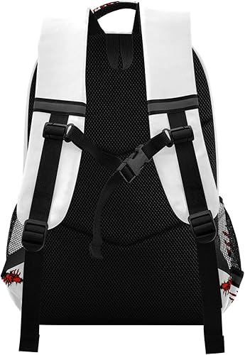 Miniatura 7 de Mochila Acuarela Flor Floral Colorido Escuela Colegio Mochila Portátil Casual Daypack, N Lovely Cat Blanco, Mochilas Daypack