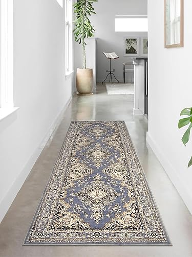 Miniatura 4 de Lahome Alfombra de pasillo lavable, alfombra de pasillo de cocina de 2 pies 6 pulgadas x 8 pies, tradicional, suave, antideslizante, no se