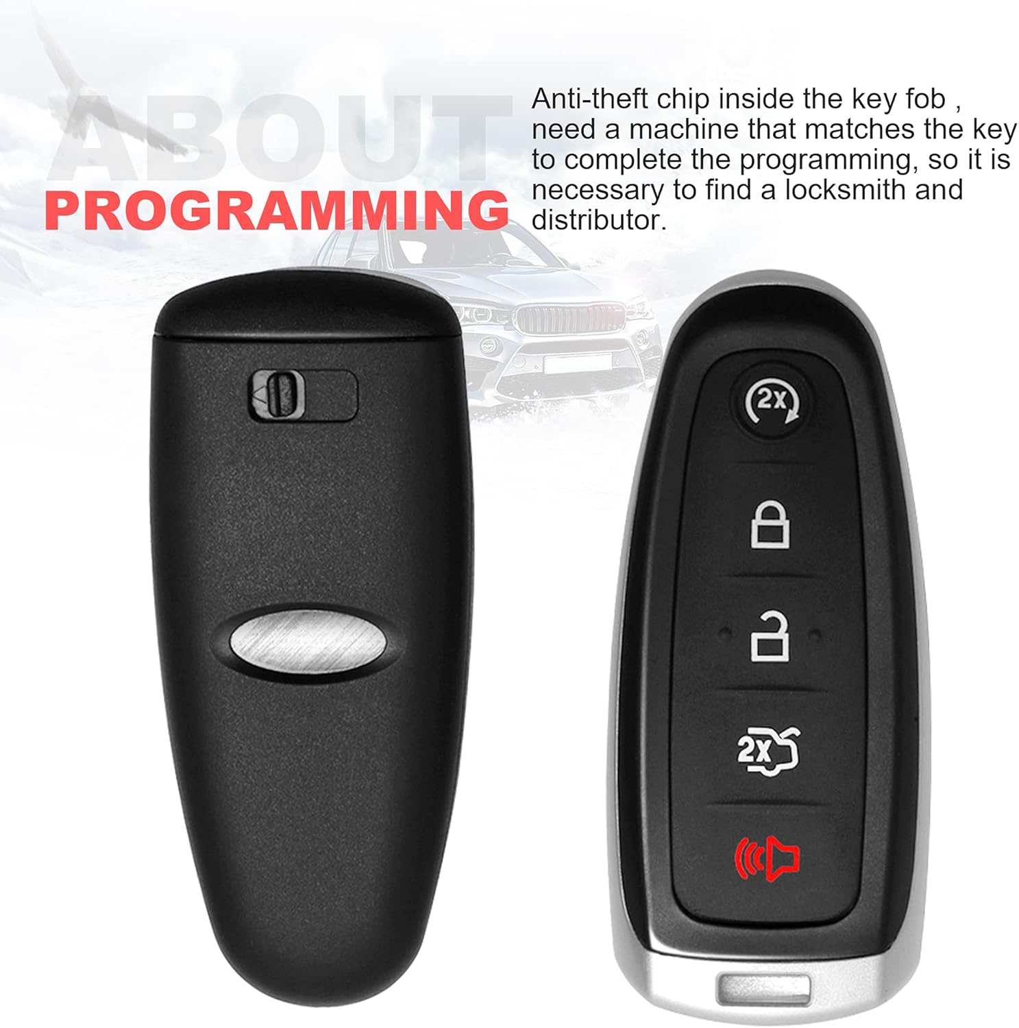 Tор Brаndѕ VOFONO Car Key Fob Keyless Entry Smart Remote fits for Ford Explorer Edge 2011-2015 Flex Taurus 2013-2019 Expedition Focus Lincoln MKS MKT MKX Navigator P/N: M3N5WY8609