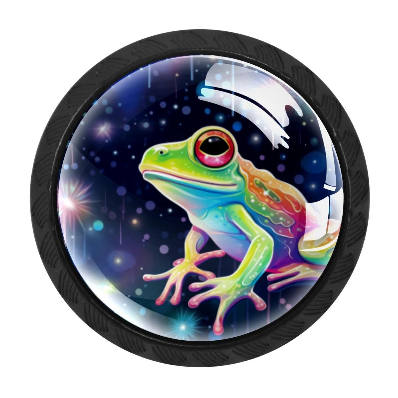Chenzzzz Multicolored 10 4 Pack Starry Frog Drawer Knob Cabinet Hardware
