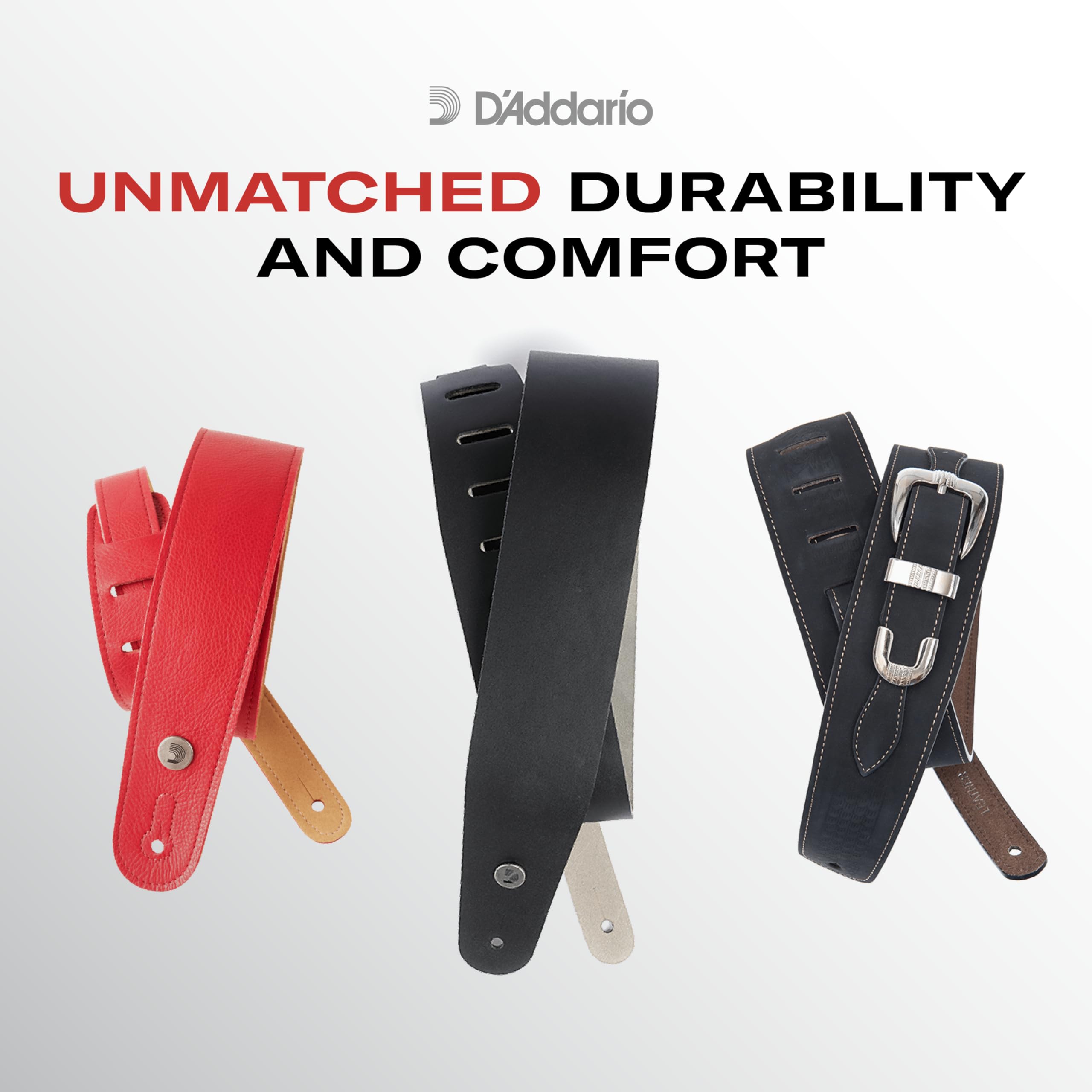 Amazon | D'Addario ダダリオ ギターストラップ 延長用 Leather Strap