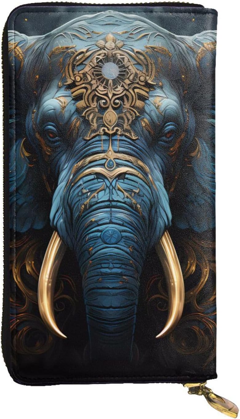 Eerie Elephant Women's wallet, clutch wallet, with zipper, large capacity.