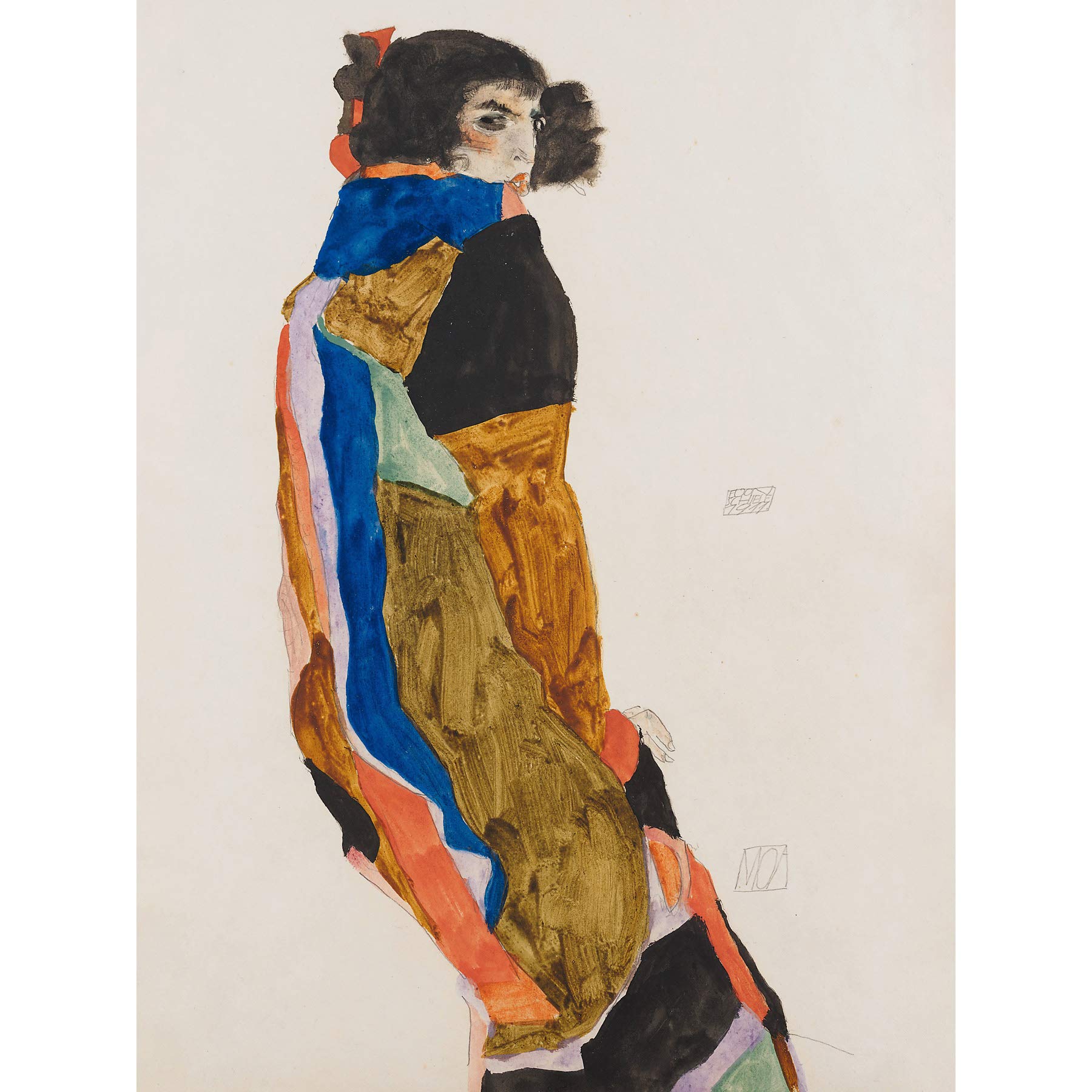 Egon Schiele Moa Dancer Large Art Print Poster Wall Decor Premium Mural