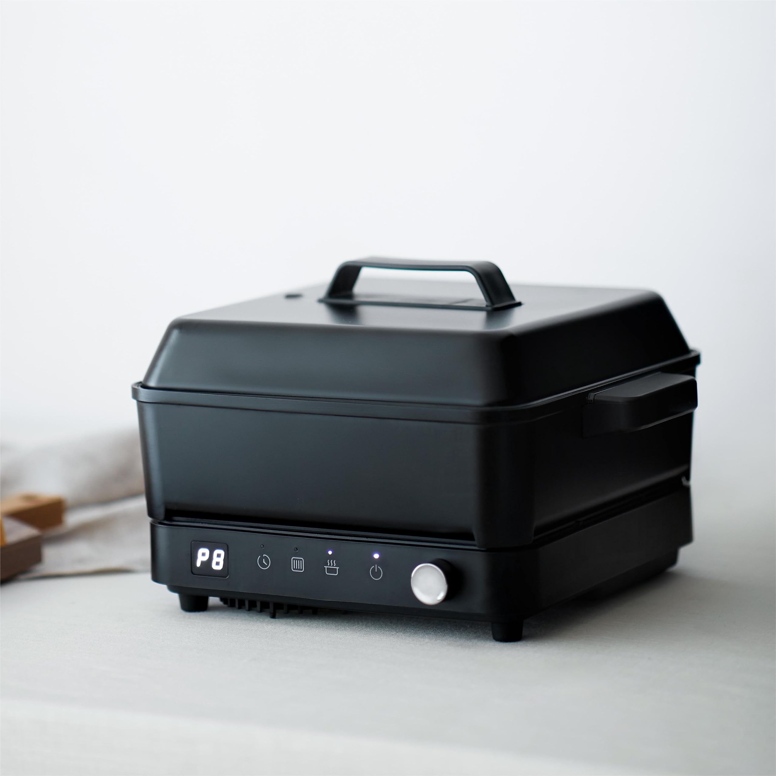 Portable Induction Cooktop with Removable Iron Cast Griddle Pan & Pot Non-stick, 1500W induction hot plate with Digital Temperature Control & Time, Great for Family Party