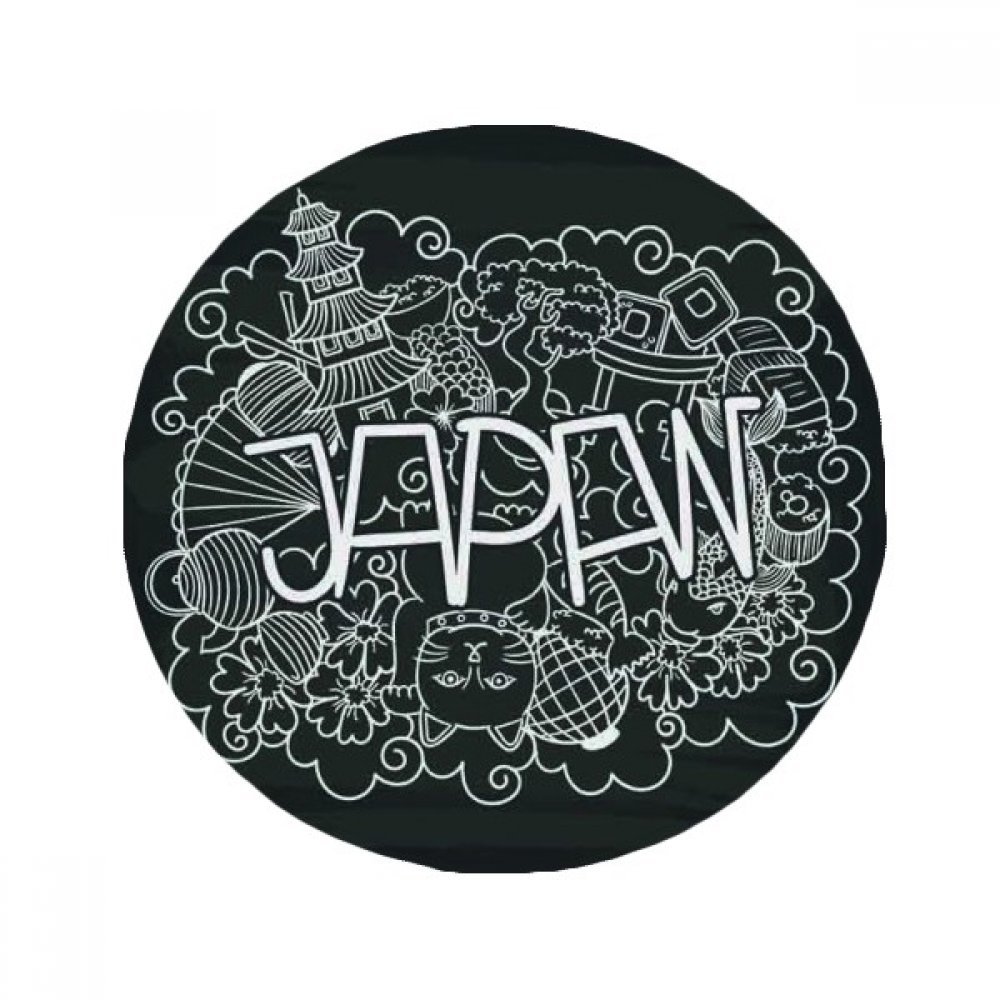 Tapis de salon rond design japonais pour créer une ambiance zen dans votre pièce