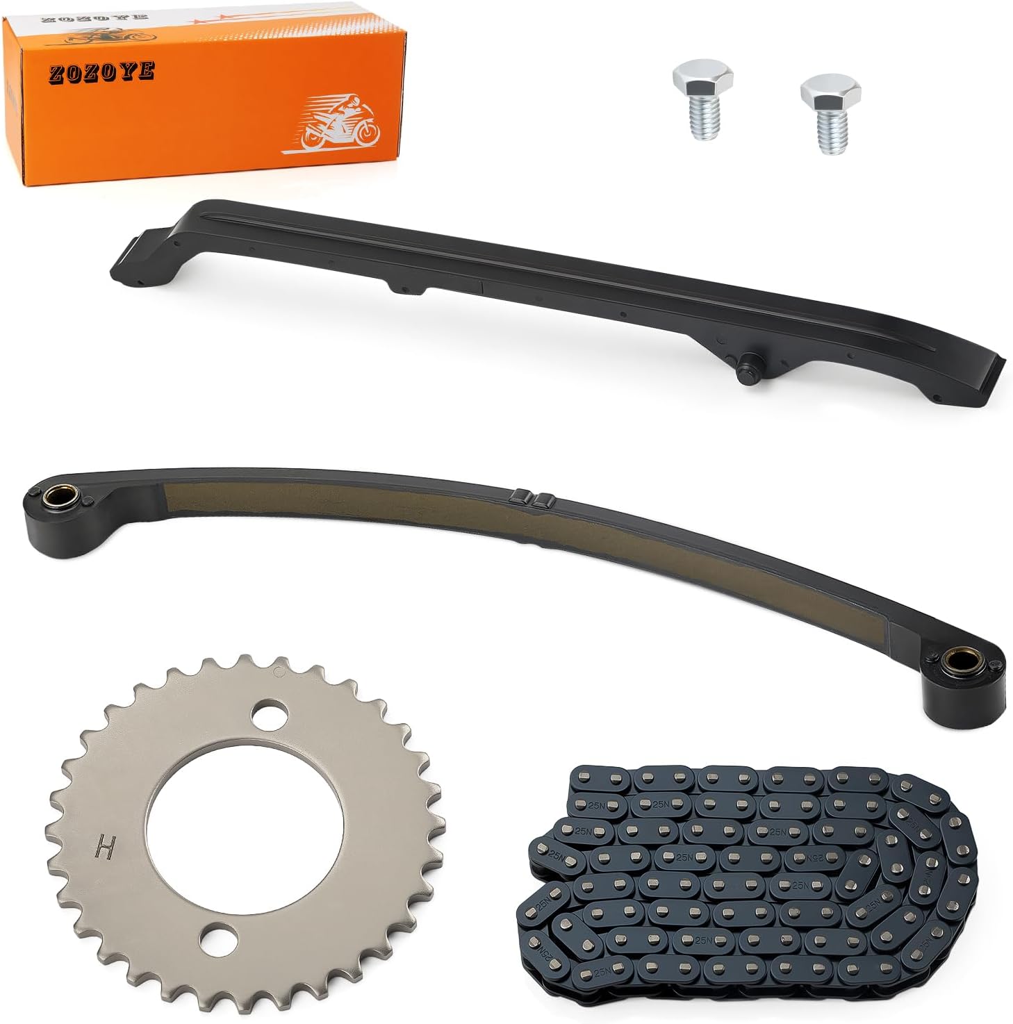 For Honda ATC185 ATC185 ATC200 TLR200 E/X/M/S XL185S XL200 Cam Timing Chain + Chain w/Guide 1979-2002 14500-427-000