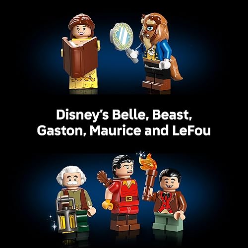 Miniatura 5 de LEGO Juego de construcción del castillo de la princesa de Disney, La Bella y la Bestia, decoración de habitación para mujeres y hombres, a partir de