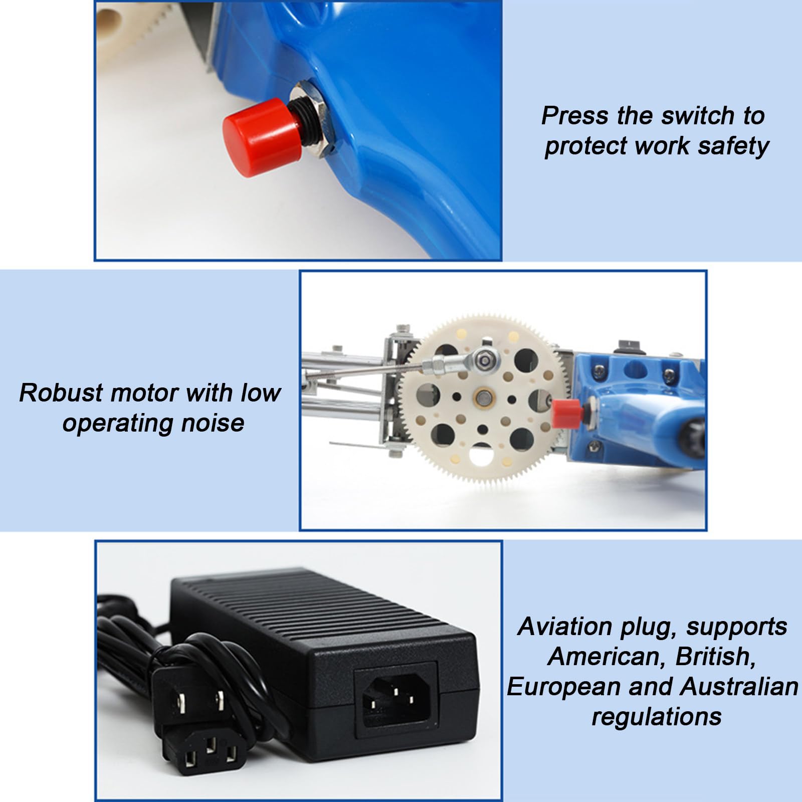 タフティングガン　セット Amazon.co.jp: 2 in 1 タフティングガンキット、編み速度の調整