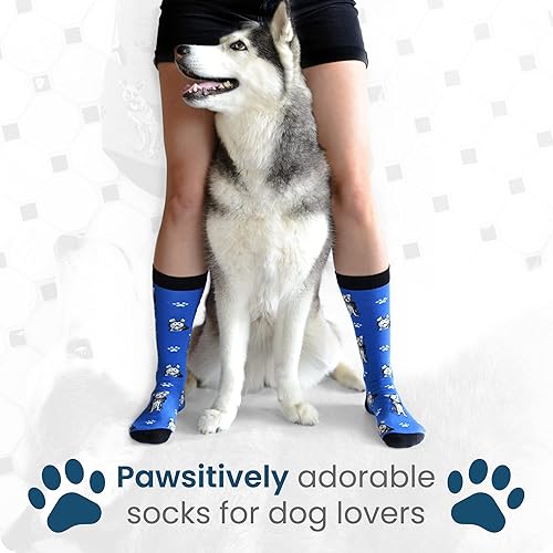 Miniatura 2 de Lindos calcetines de perro para mujeres y hombres, regalos novedosos para amantes de los perros, mamás y papás de perros