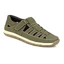 Camina Men's Green Casual Closed-Toe Fisherman Sandals | Lightweight Summer Footwear |07 UK/IND gallery image