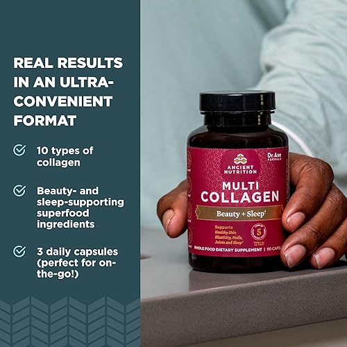 Miniatura 5 de Ancient Nutrition Cápsulas de colágeno múltiple, 90 unidades + cápsulas de colágeno múltiple, belleza y sueño, 90 unidades