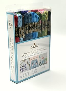 DMC 117F25-PC36 Embroidery Popular Colors Floss Pack, Colors may vary, 8.7-Yard, 36/Pack
