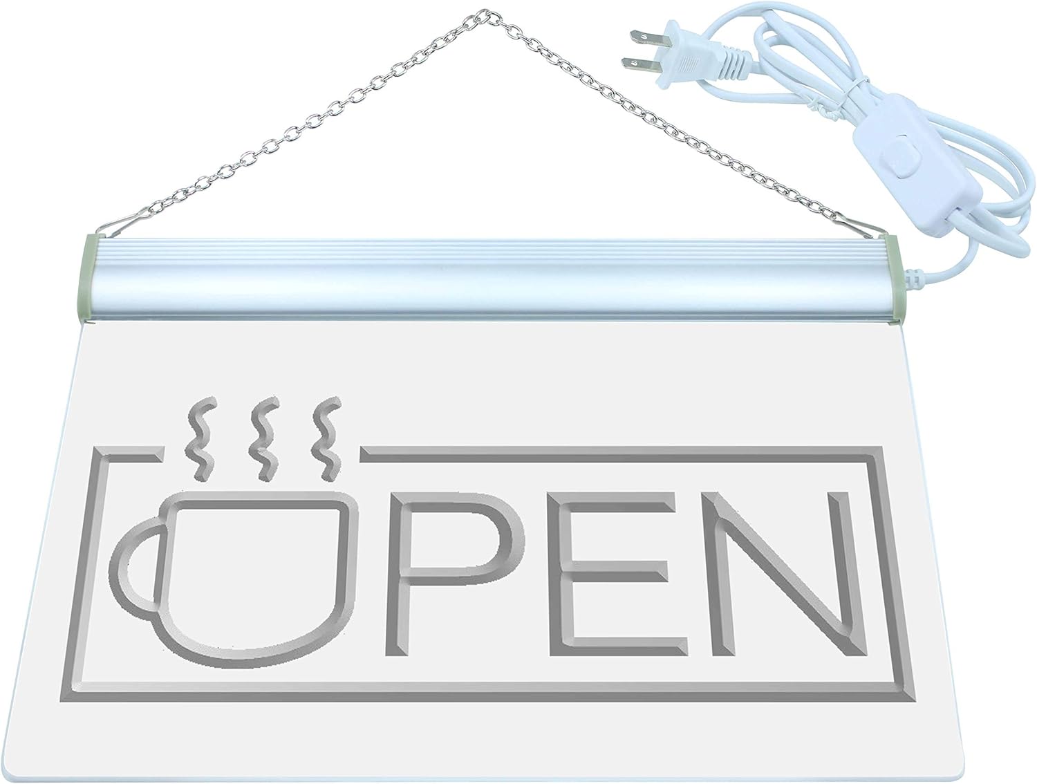 ADVPRO Open Coffee Cup Lounge Cafe LED Sign Neon Light Sign Display i537-g(c)