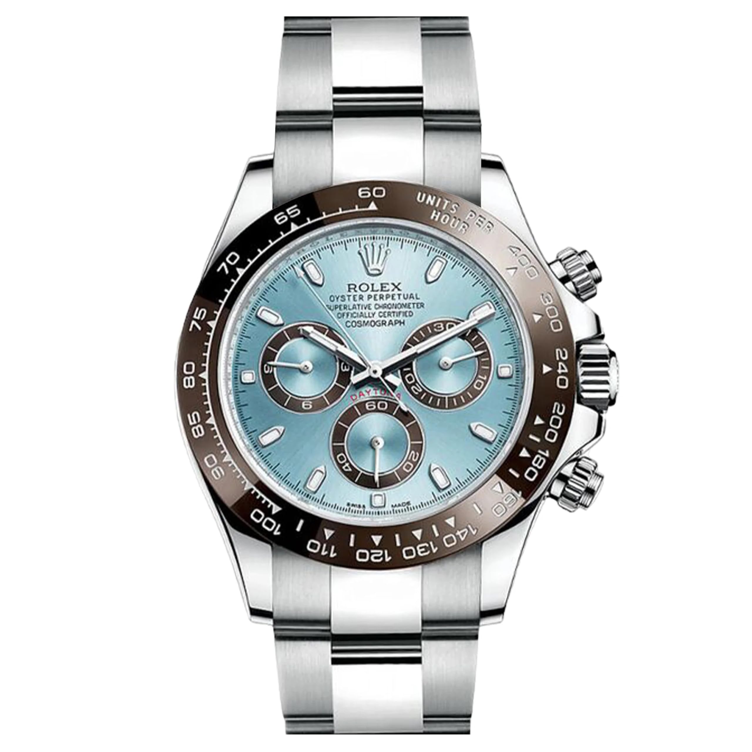 Entiq Stainless Steel Unisex Rolax Daytona 116506 Ice Blue Dial Analog Watch, Band Color:Silver (B0D4Z151ZW) Amazon Price History, Amazon Price Tracker