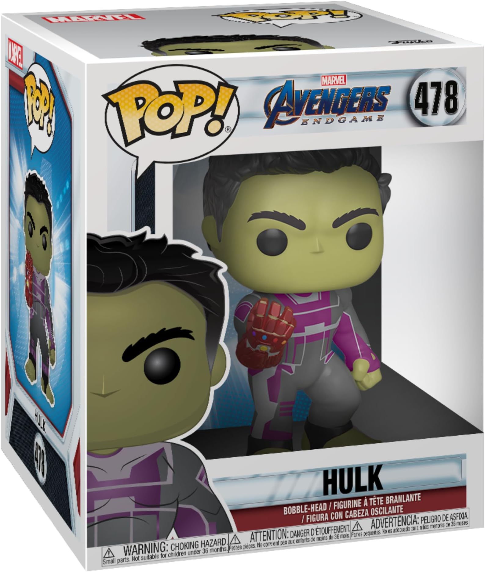 Pop! Marvel: Avengers Endgame Hulk With Gauntlet (Exc)6 Inches, Action Figure - 39743
