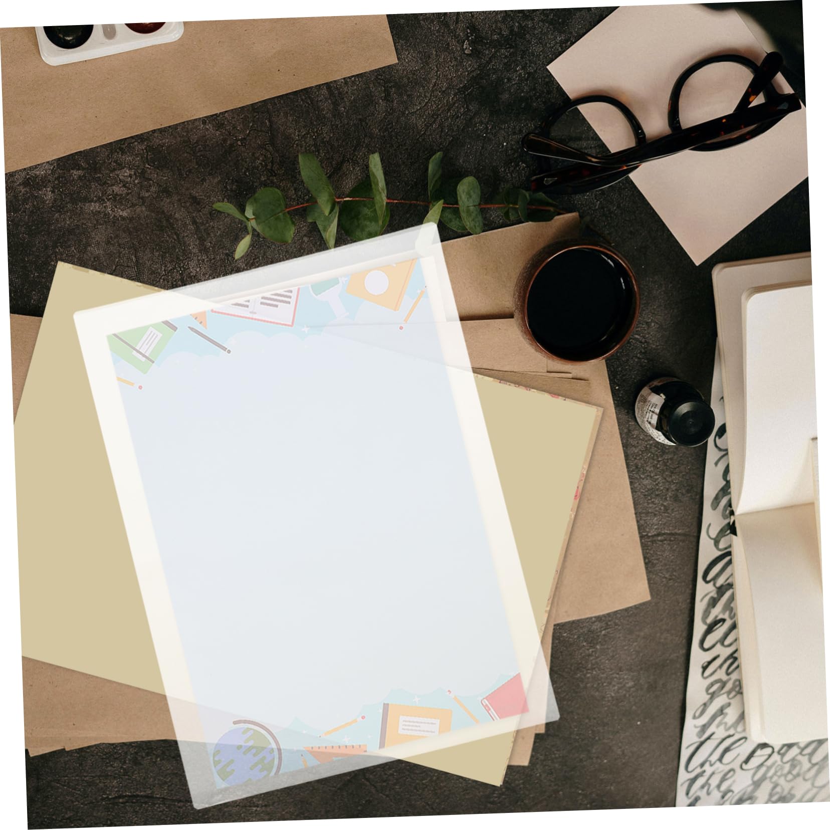 Gatuida 100pezzi Laminazione Termica Trasparente Pellicola Di Laminazione in Plastica Ad Alta Trasparenza e Resistente Ai Graffi Per Ufficio e Casa Per Proteggere Foto e Documenti