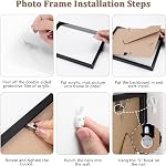 Picture Frames for 10 Photos with Mat, Multi Gallery Picture Frames Set with Two 8x10, Four 5x7, Four 4x6, Hanging or Tabletop Display Home Wall Collage Decor