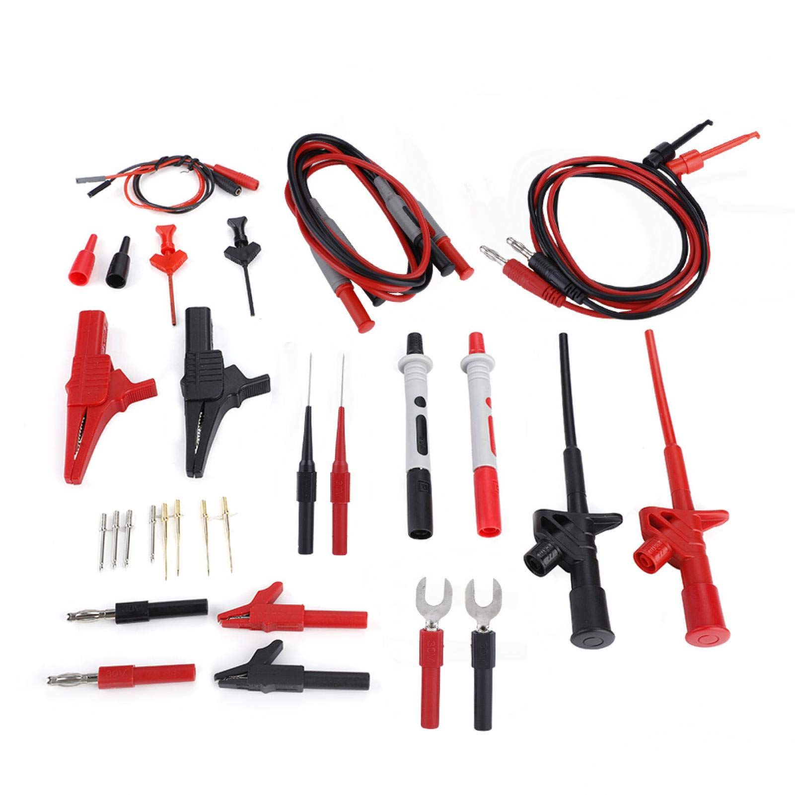 Multimeter-Test, 4 mm Bananenstecker, elektronisches Multimeter, Messleitung, Sonde, Kabel-Set, Testsonden, Leitung, Profi-Kit