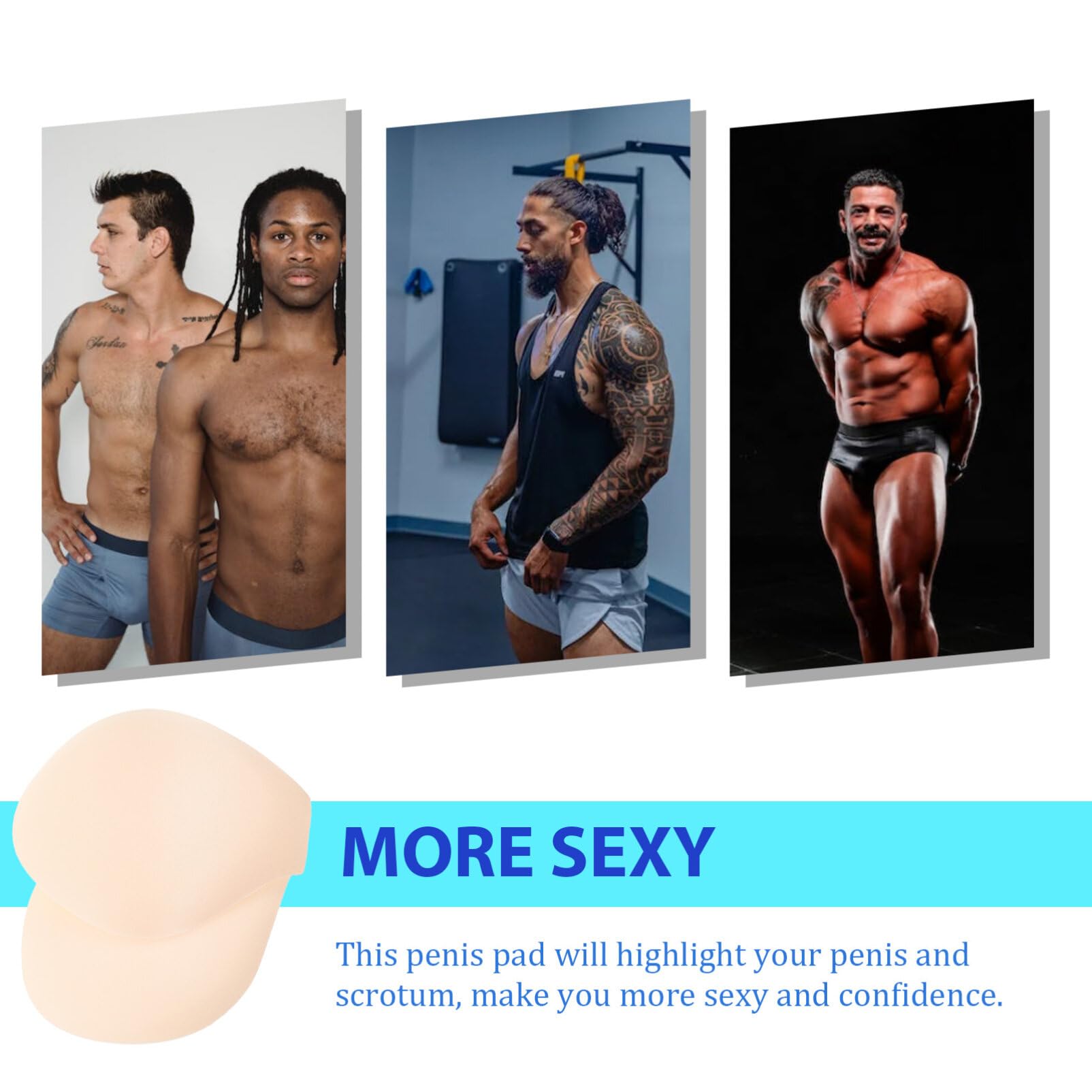 2piezas Relleno Aumentador Para Bañador Masculino Con Almohadilla Calzoncillos De Natación De Color Piel Para Fitness Y Ejercicio
