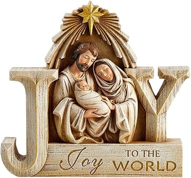 Avalon Gallery Christian Brands Holy Family Christian Decor/Inspirational Gift - Joy Nativity, 7.5"
