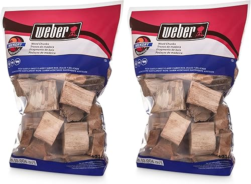 Miniatura 5 de Weber Trozos de madera de mezquite, para asar y ahumar, 4 libras.