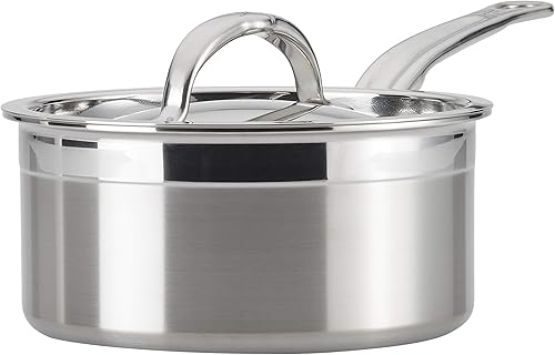Hestan - Colección ProBond - Sartén profesional de acero inoxidable revestido, compatible con placa de inducción, 1.5 cuartos de galón Hestan - Colección ProBond - Sartén profesional de acero inoxidable revestido, compatible con placa de inducción, 1.5 cuartos de galón