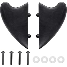 2 Pcs 1.5" Surfboard Fish Fin Nylon Soft Top Surfboard Fin with Screws for Surf Boards, Surfing Longboard and Shortboard
