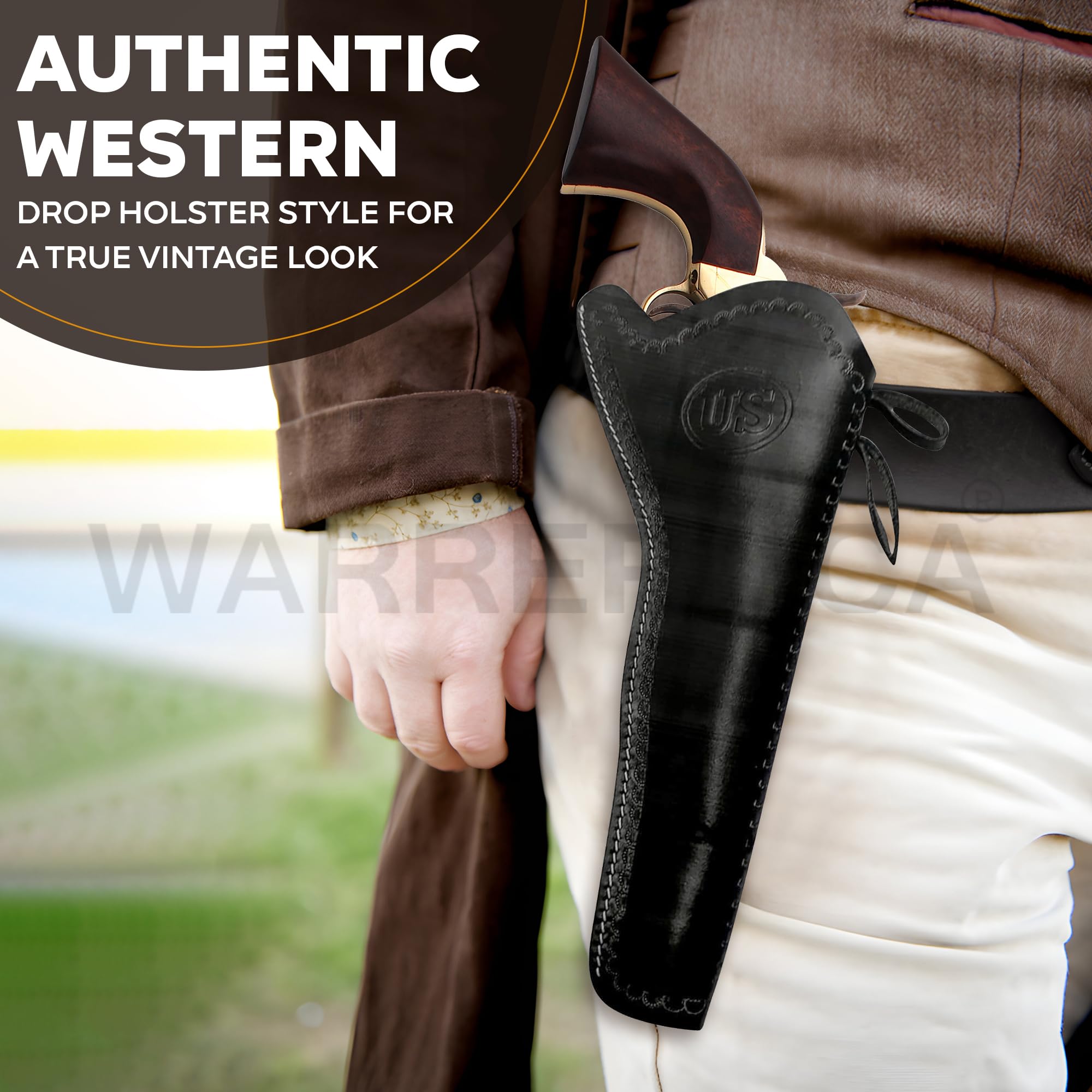 Oklahoma Leather Modern Hunting-Style Holster Right Hand 1858
