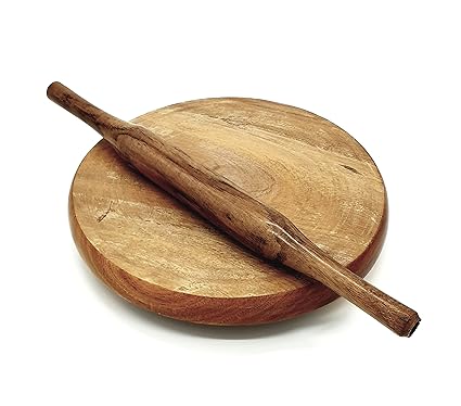 Epraiser (Size: 12 inches) Original Sheesham Wooden Chakla Belan/Rolling Board/Roti Maker/Polpat for Home & Kitchen