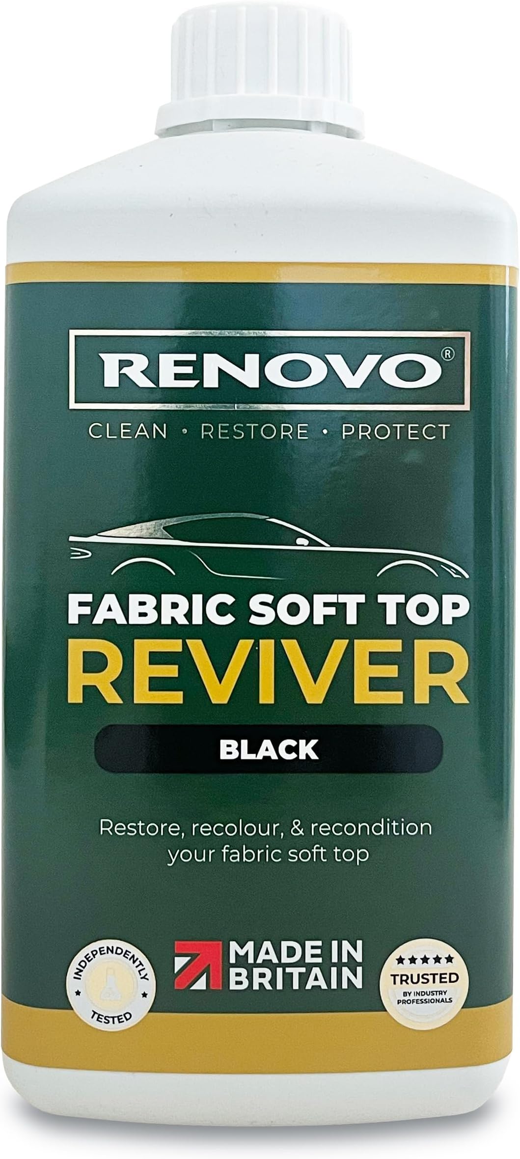 Renovo Soft Top Reviver - Black (500ml)