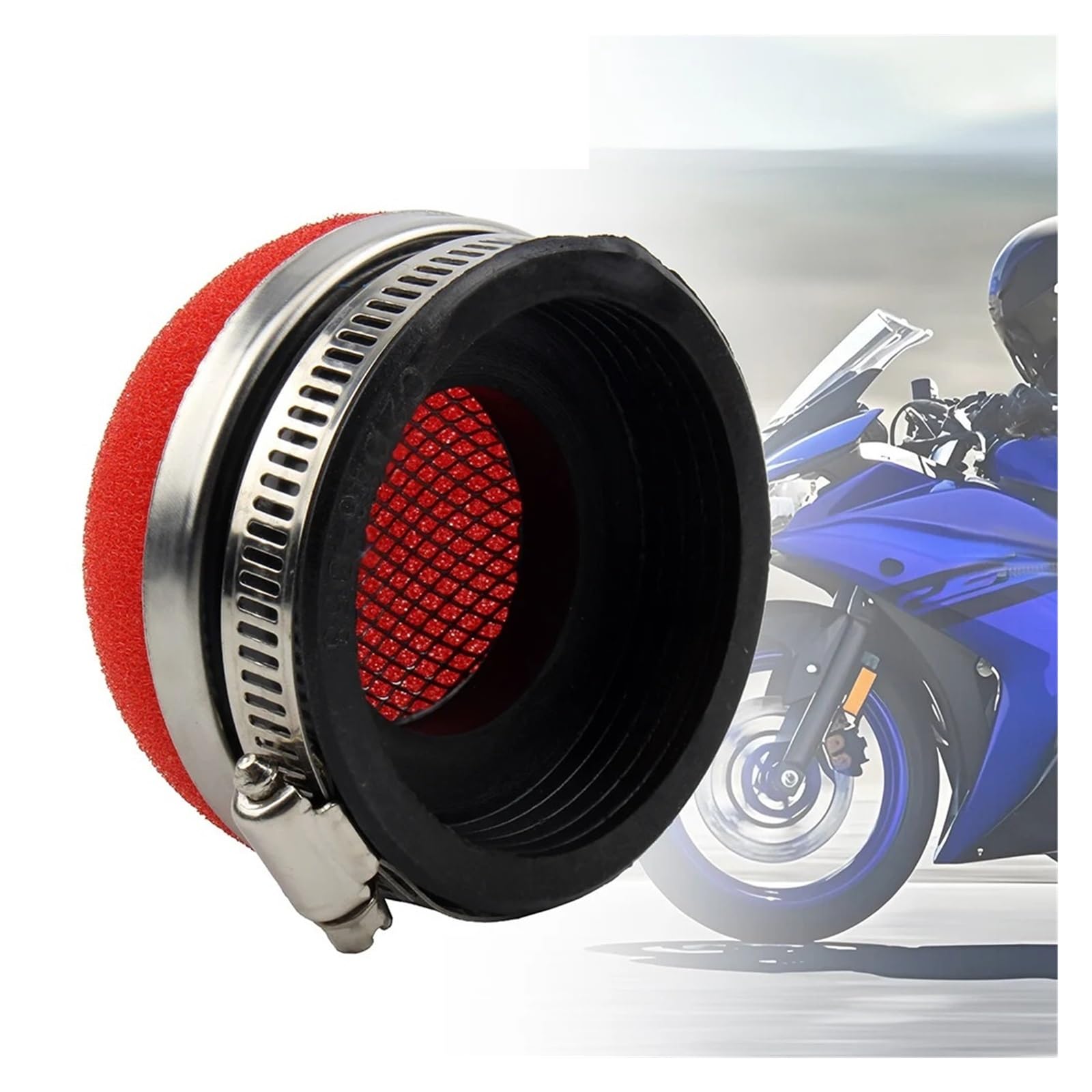Filtro Aria Moto Pulitore In Spugna Per Filtro Aria Moto 28 32 35 38 42 45 50 54 58 Mm Schiuma Dritta Moto Motocross Dirt Bike Accessori Universali