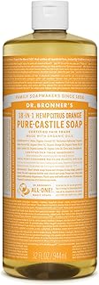 Dr. Bronner’s - Pure-Castile Liquid Soap (Citrus, 32 ounce) - Made with Organic Oils, 18-in-1 Uses: Face, Body, Hair, Laun...