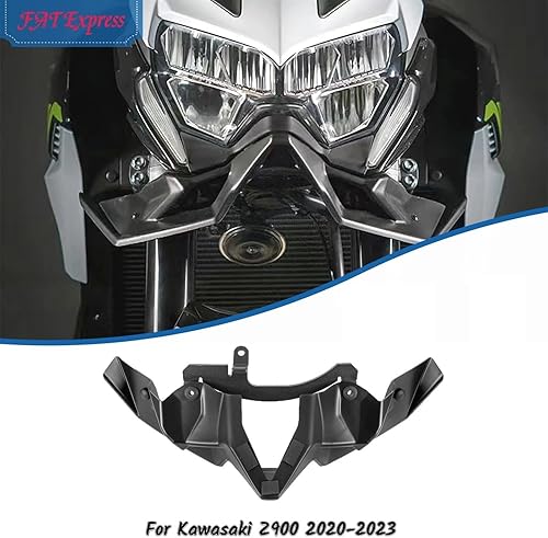Miniatura 4 de Carenado lateral adecuado para Kawasaki Z900 2020-2023 motocicleta rueda delantera pico nariz cono cubierta aerodinámica aletas kit de carenado