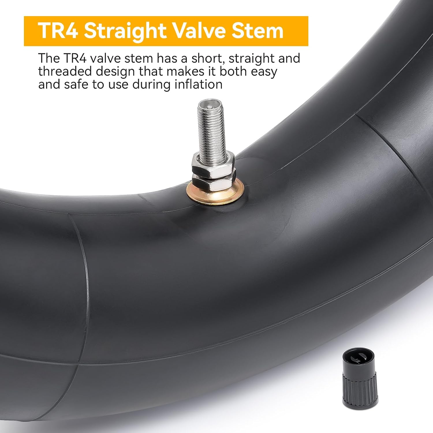Thickned 40% 2.50/2.75-10 Inner Tube, Heavy Duty 2.50-10 2.75-10 Dirt Bike Tube with TR4 Straight Valve Stem, Compatible with Honda Crf50/Xr50, Razor MX650/MX500, Suzuki DRZ70/JR50, Yamaha PW50 2Pcs