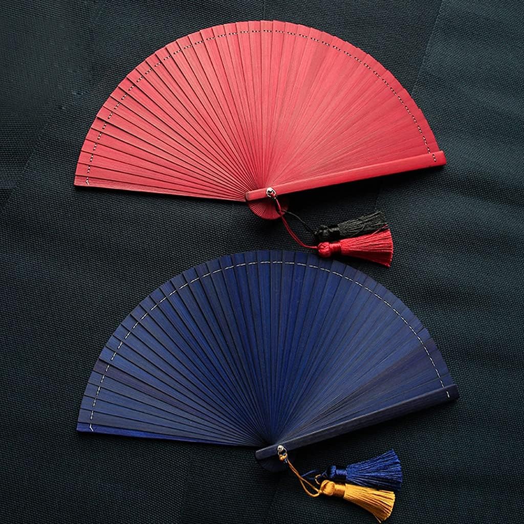 Chinese Folding Fans Hand FansHandheld Folding Fan Summer Ancient Style Handheld Fans Classical Chinese Style Mini Portable Folding Fan for Party Wedding Dancing Decoration Vintage Handheld Folding (